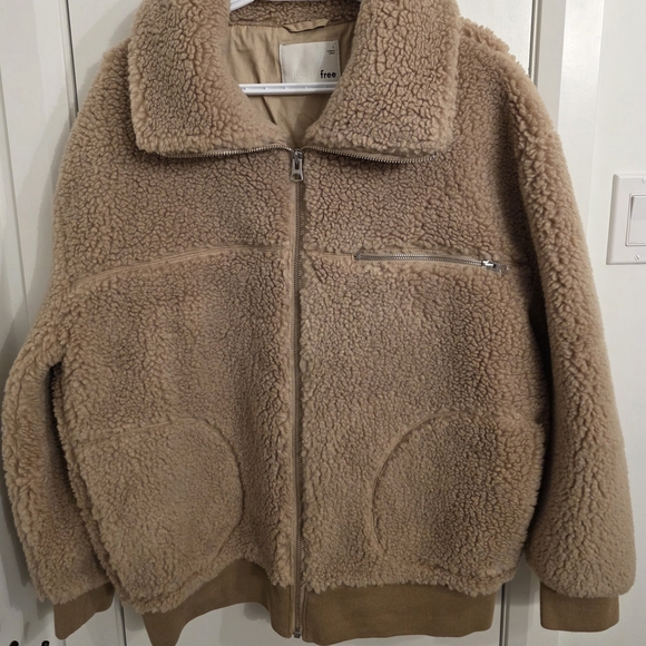 Wilfred Beige Sherpa Jacket - Picture 2 of 11